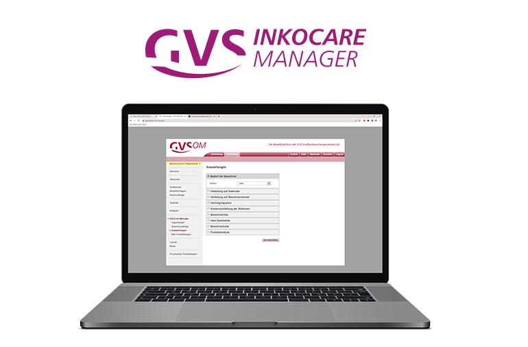 Laptop Beispiel mit GVS Inkocare-Manager